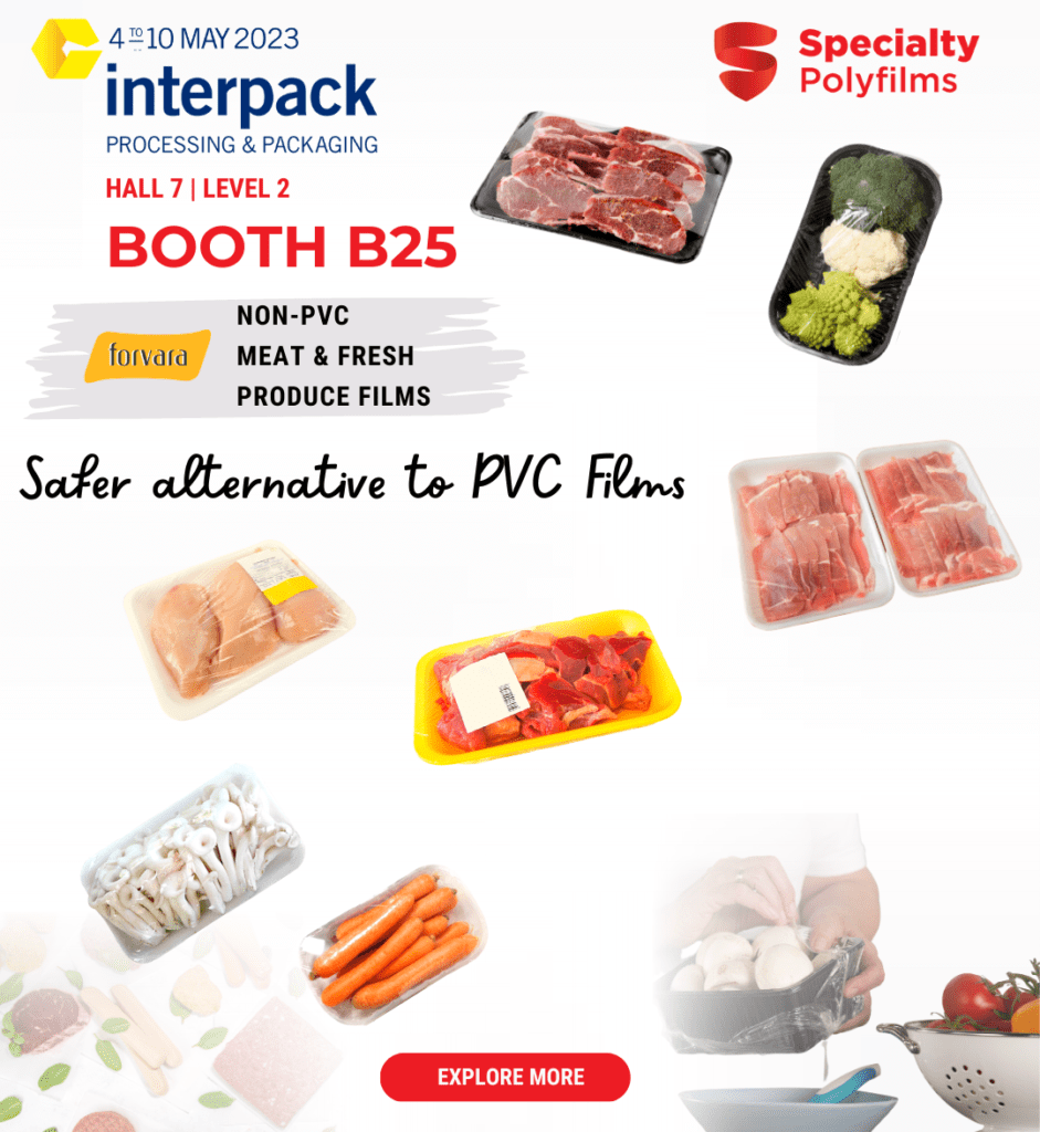 Specialty Polyfilms participation in Interpack 2023, product showcase Forvara Meat & Fresh Produce Films